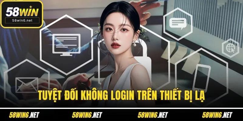 Tuyệt đối không login trên thiết bị lạ